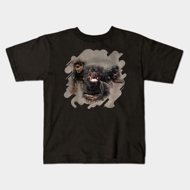 Rottweiler  - Metzgerhund Kids T-Shirt by Nartissima